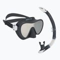 Aqualung Combo Nabul maschera snorkel + kit snorkel silver/mirror