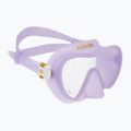 Set da snorkeling Aqualung Nabul maschera + boccaglio + pinne viola traslucido 2