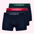 Boxer Lacoste 5H3401 3 paia blu navy/verde/rosso/navy