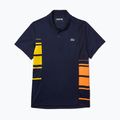 Polo Lacoste da uomo DH0866 blu navy/mandarino di ginestra