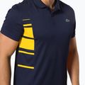 Polo Lacoste da uomo DH0866 blu navy/mandarino di ginestra 5