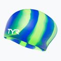 Cuffia da nuoto TYR Multi-Color Long Hair Silicone green/blue multi