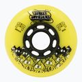 Ruote per pattini a rotelle FR Skates Street Invaders Wheels 80mm/84A X4 yellow/black