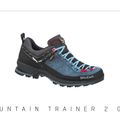 Salewa MTN Trainer 2 GTX scarpe da trekking da donna dark denim/fluo coral 10