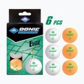 Palline da tennis da tavolo Donic-Schildkröt 1-Star Elite Poly 40+ 6 pz. bianco/arancio