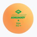 Palline da tennis da tavolo Donic-Schildkröt 1-Star Elite Poly 40+ 6 pz. bianco/arancio 3
