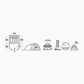 Tenda da campeggio High Peak per 4 persone Kira 4 grigio nimbus 7