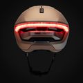 Casco da bici con indicatori di direzione ABUS Hyp-E champagne gold 9