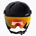 Casco da sci Alpina Attelas Visor QVM nero opaco 2