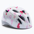 Casco da bici Alpina per bambini Ximo, cuori bianchi