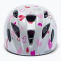 Casco da bici Alpina per bambini Ximo, cuori bianchi 2