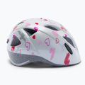 Casco da bici Alpina per bambini Ximo, cuori bianchi 3