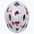 Casco da bici Alpina per bambini Ximo, cuori bianchi 6