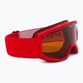 Occhiali da sci Alpina Piney rosso opaco/arancione per bambini