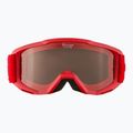 Occhiali da sci Alpina Piney rosso opaco/arancione per bambini 7