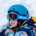 Occhiali da sci Alpina Piney blu opaco/arancione per bambini 8