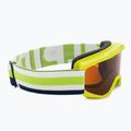 Occhiali da sci Alpina Piney lime opaco/arancione per bambini