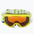 Occhiali da sci Alpina Piney lime opaco/arancione per bambini 2