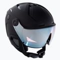 Casco da sci Alpina Attelas Visor QVM nero opaco/argento