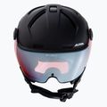 Casco da sci Alpina Attelas Visor QVM nero opaco/argento 2
