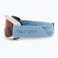 Occhiali da sci Alpina Piney per bambini bianco/blu opaco/arancio 4