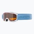 Occhiali da sci Alpina Piney per bambini bianco/blu opaco/arancio 6