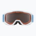 Occhiali da sci Alpina Piney per bambini bianco/blu opaco/arancio 8