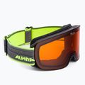 Occhiali da sci Alpina Nakiska nero-neon/dh