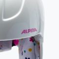 Casco da sci Alpina Carat bianco/deco per bambini 6