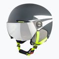 Casco da sci Alpina per bambini Zupo Visor Q-Lite carbone/neon opaco 9