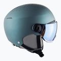 Alpina Arber Visor Q Lite casco da sci benzina/verde opaco 13