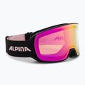Occhiali da sci Alpina Nakiska Q-Lite nero/rosa opaco/rosa