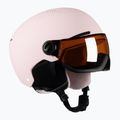 Casco da sci Alpina per bambini Zupo Visor Q-Lite rosa opaco