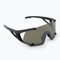 Occhiali da sole Alpina Hawkeye Q-Lite nero opaco/argento a specchio