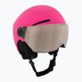 Casco da sci Alpina per bambini Zupo Visor Q-Lite rosa opaco
