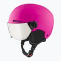 Casco da sci Alpina per bambini Zupo Visor Q-Lite rosa opaco