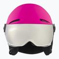 Casco da sci Alpina per bambini Zupo Visor Q-Lite rosa opaco 2