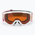 Occhiali da sci Alpina per bambini Piney white/ flower matt/ arancione 2