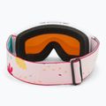 Occhiali da sci Alpina per bambini Piney white/ flower matt/ arancione 3