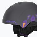 Casco da sci Alpina Pizi mezzanotte/grigio leo opaco per bambini 7