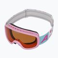 Maschera da sci per bambini Alpina Piney 2.0 pink matt/orange 4