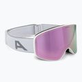 Maschera da sci junior Alpina Fernie Q-Lite white matt/rose