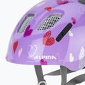 Casco da bici per bambini Alpina Ximo 2 Jr purple hearts gloss 7