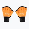 Fashy 4462 guanti da aquafitness in neoprene arancio/nero
