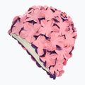 Cuffia da nuoto da donna Fashy Flowers rosa / viola