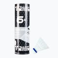 Talbot-Torro Tech 450 Premium Nylon Medium badminton shuttlecocks 6 pcs white.