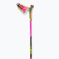 Bastone da sci di fondo LEKI PRC 750 rosa neon/giallo neon/nero 4