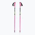 Bastoncini da sci LEKI Racing per bambini rosa neon/nero/giallo neon