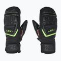 LEKI WCR Team 3D Guanti da sci per bambini Junior Mitt nero/limone ghiaccio 4