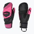 Guanti da sci da donna LEKI WCR Venom SL 3D Mitt nero/rosa